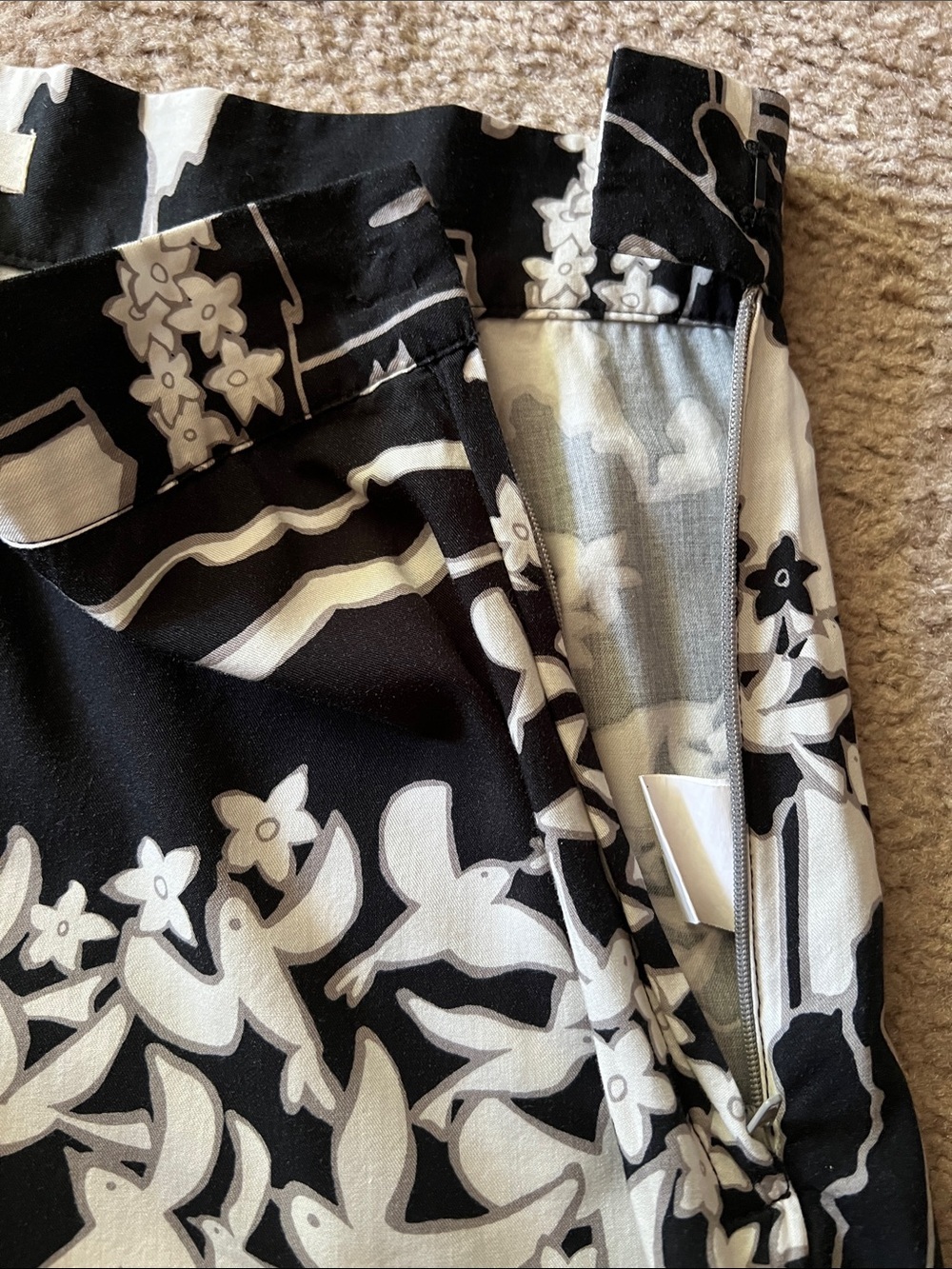 Anthropologie Tiny Anne Printed Wide-Leg Pants Sz 8 - Picture 11 of 13